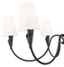 Chandelier Z-Lite 4014-46MB Matte Black Claudelle 6 Light Chandelier Z-Lite