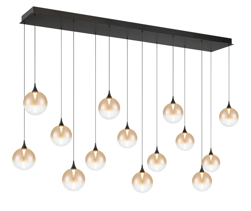 Eurofase 48939-034 Iissa 72" Matte Black LED Chandelier