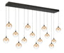 Eurofase 48939-034 Iissa 72" Matte Black LED Chandelier