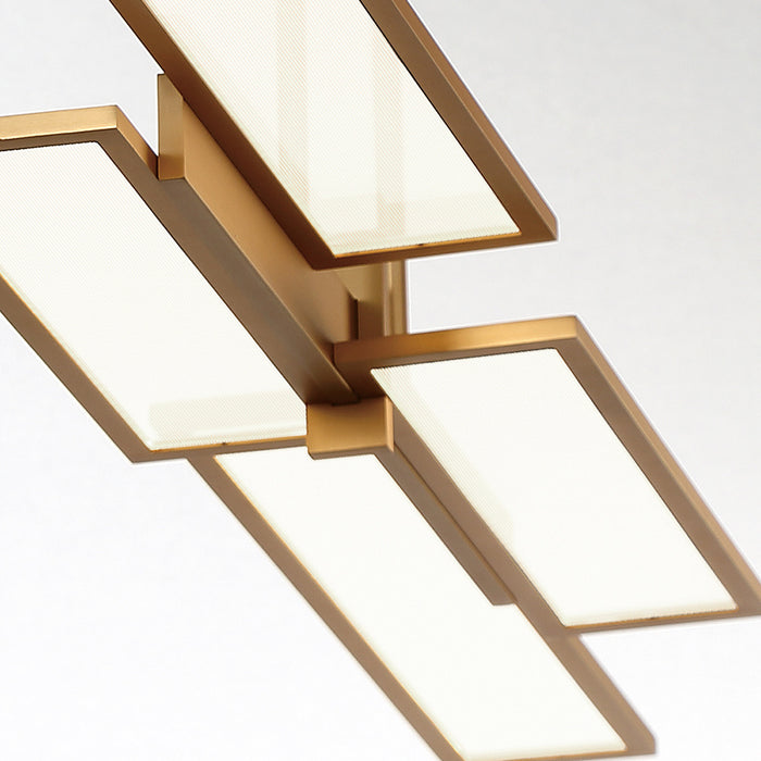 Eurofase 37062-026 Bayswater 46" Matte Gold LED Chandelier
