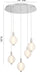 Eurofase 47208-025 Palmas 24" Polished Nickel LED Chandelier