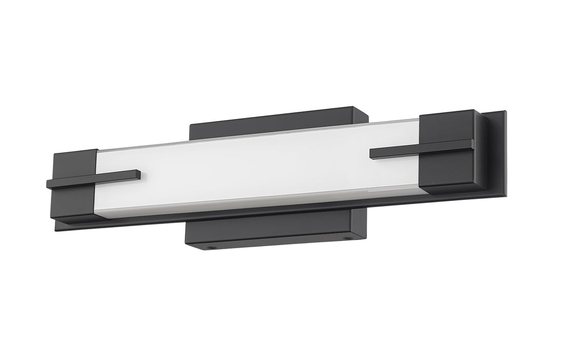 Vanity Z-Lite 4100-18W-MB-LED Matte Black Chase 1 Light Vanity Z-Lite