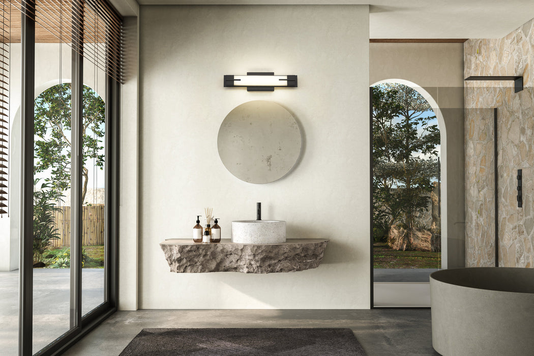 Vanity Z-Lite 4100-18W-MB-LED Matte Black Chase 1 Light Vanity Z-Lite