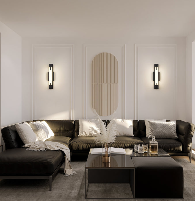 Vanity Z-Lite 4100-18W-MB-LED Matte Black Chase 1 Light Vanity Z-Lite