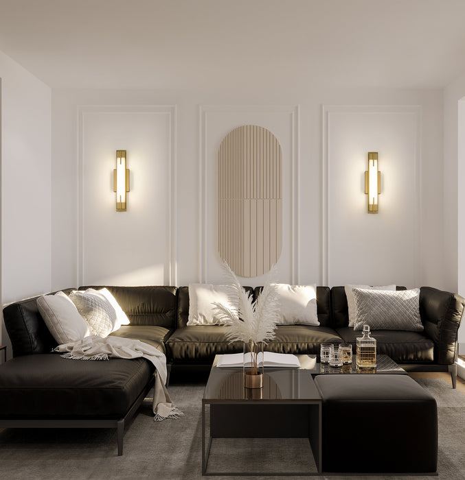 Vanity Z-Lite 4100-18W-MGLD-LED Modern Gold Chase 1 Light Vanity Z-Lite