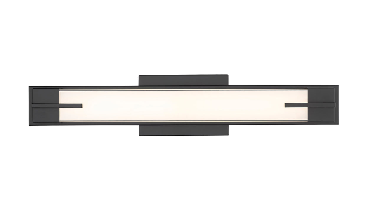 Vanity Z-Lite 4100-23W-MB-LED Matte Black Chase 1 Light Vanity Z-Lite