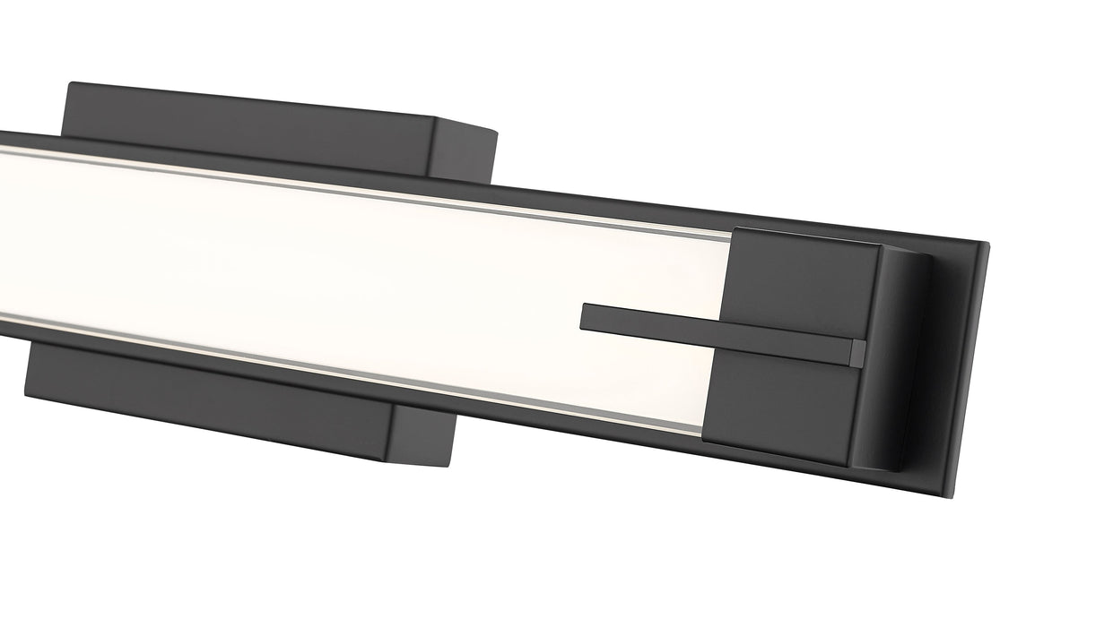 Vanity Z-Lite 4100-23W-MB-LED Matte Black Chase 1 Light Vanity Z-Lite