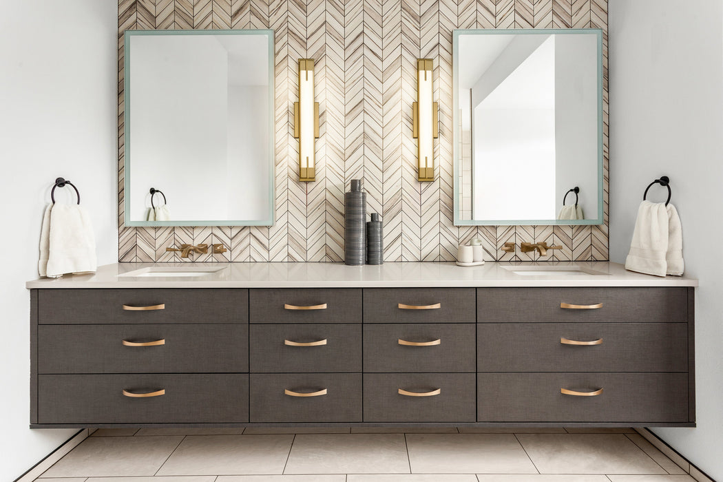 Vanity Z-Lite 4100-23W-MGLD-LED Modern Gold Chase 1 Light Vanity Z-Lite