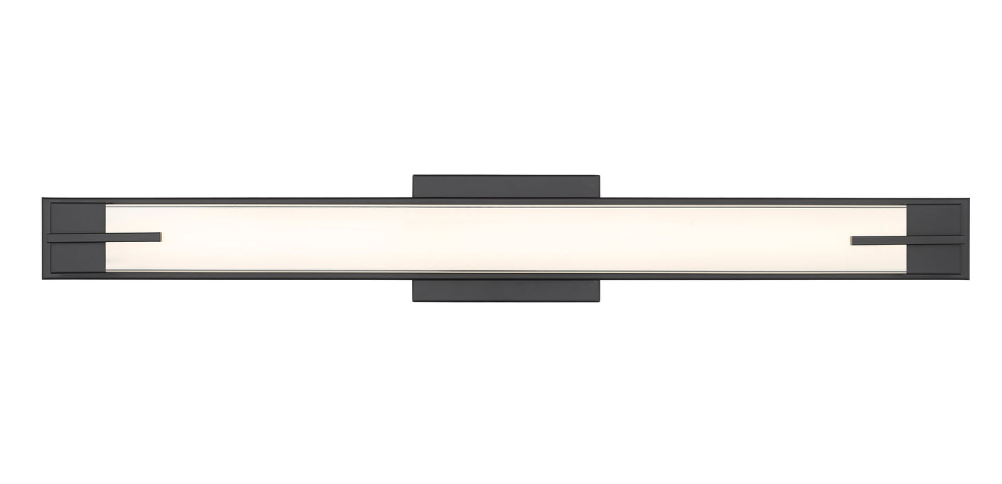 Vanity Z-Lite 4100-33W-MB-LED Matte Black Chase 1 Light Vanity Z-Lite