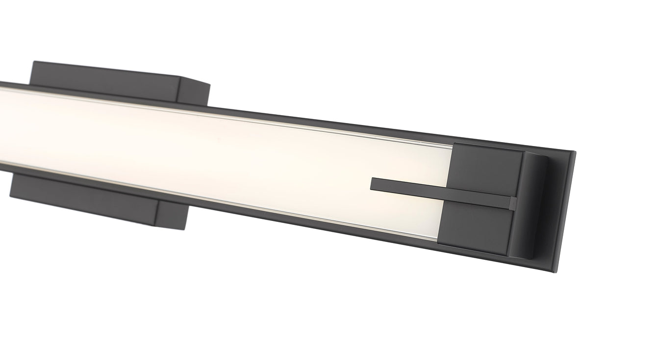 Vanity Z-Lite 4100-33W-MB-LED Matte Black Chase 1 Light Vanity Z-Lite