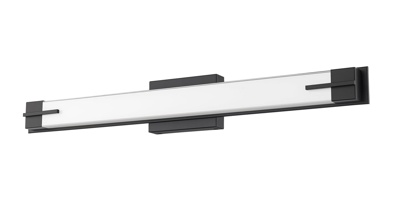 Vanity Z-Lite 4100-33W-MB-LED Matte Black Chase 1 Light Vanity Z-Lite