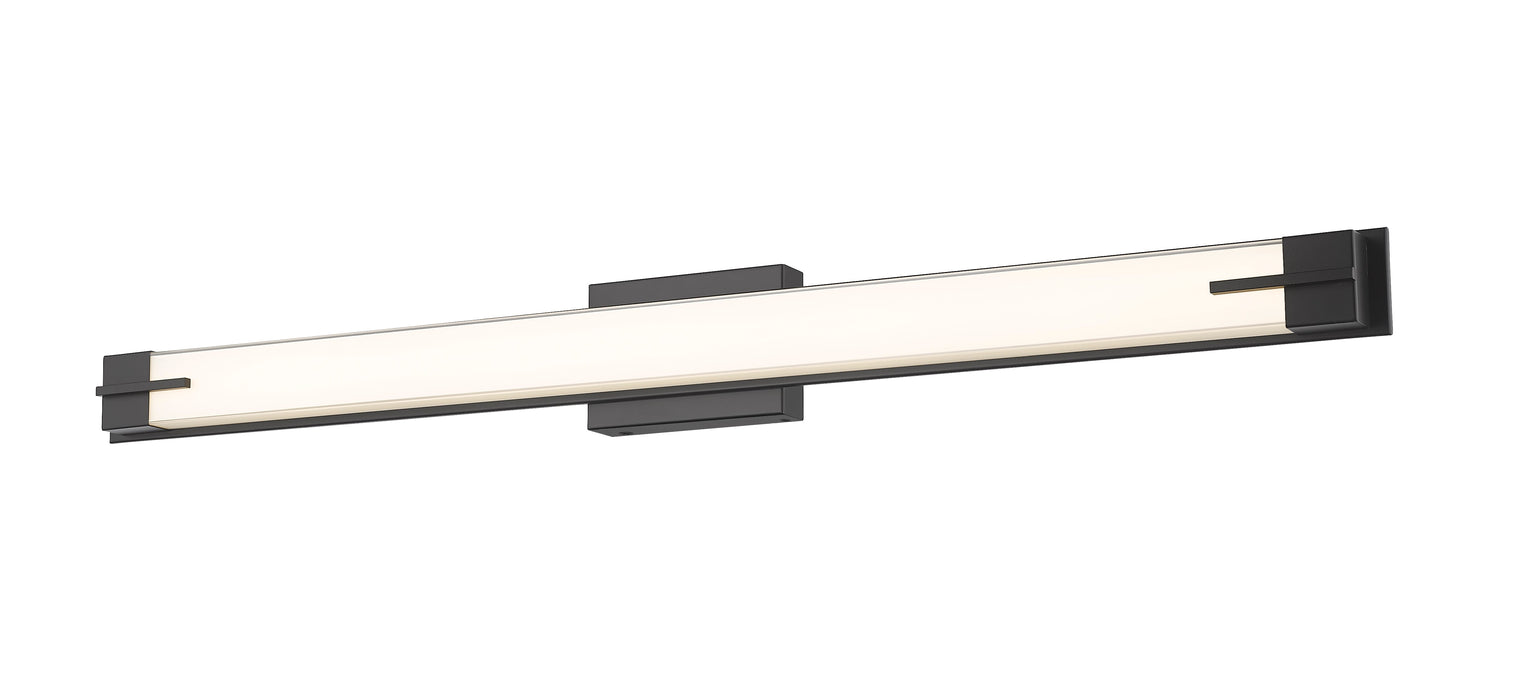 Vanity Z-Lite 4100-43W-MB-LED Matte Black Chase 1 Light Vanity Z-Lite