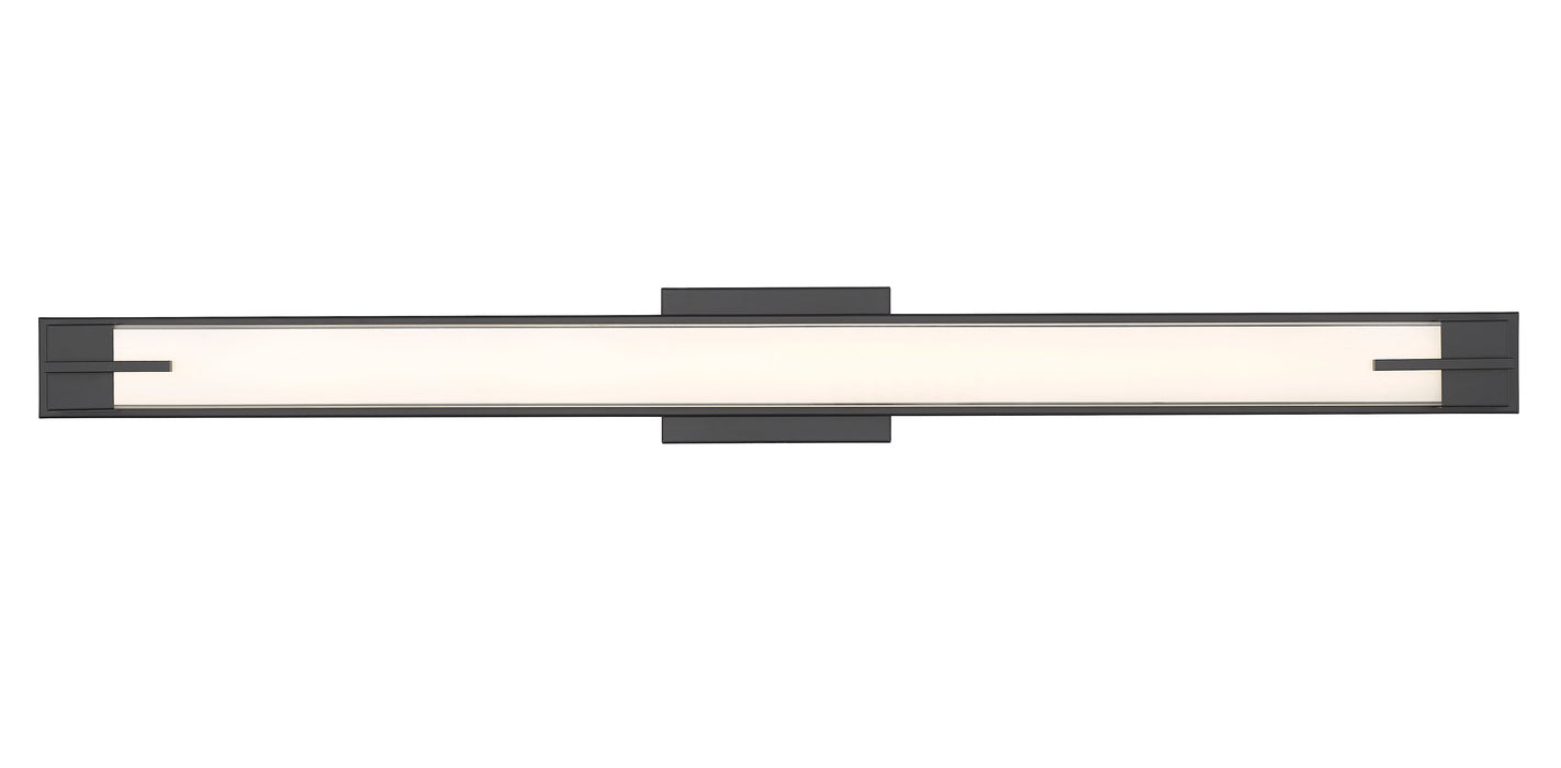 Vanity Z-Lite 4100-43W-MB-LED Matte Black Chase 1 Light Vanity Z-Lite