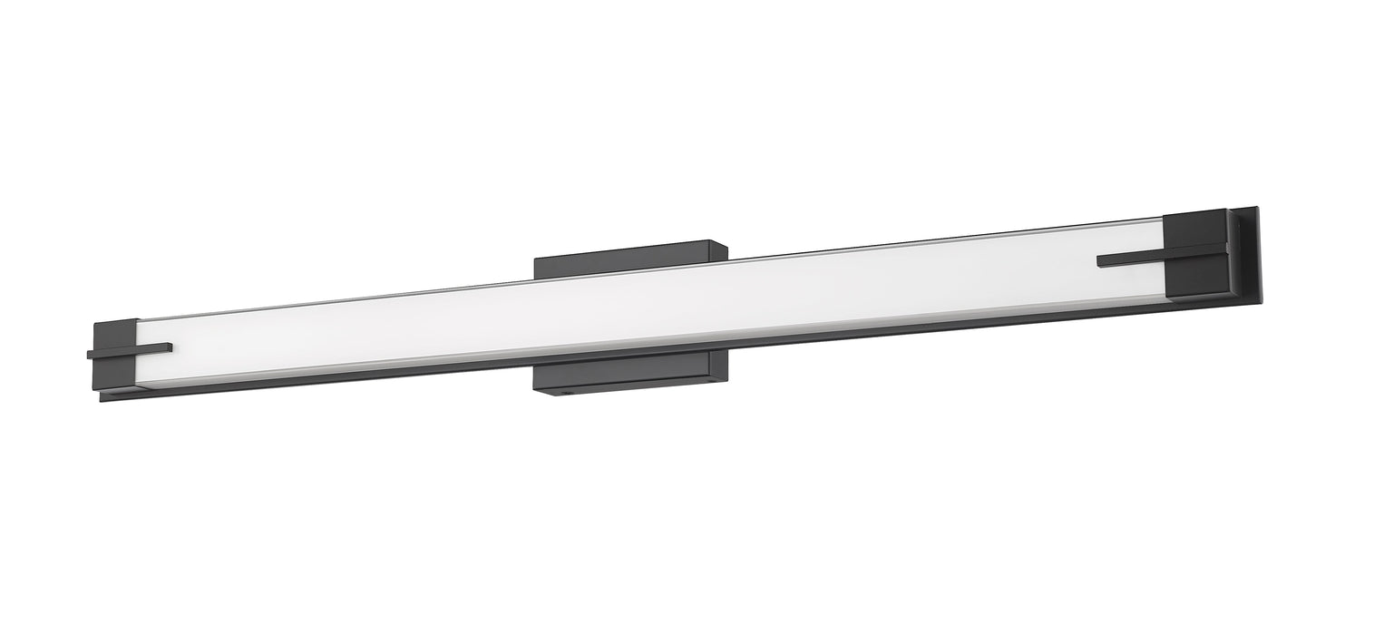 Vanity Z-Lite 4100-43W-MB-LED Matte Black Chase 1 Light Vanity Z-Lite