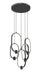Chandelier Z-Lite 4101-5MB-LED Matte Black Saros 5 Light Chandelier Z-Lite