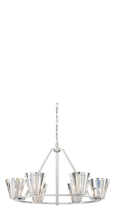 Eurofase 38866-012 Ricca 38" Chrome Chandelier