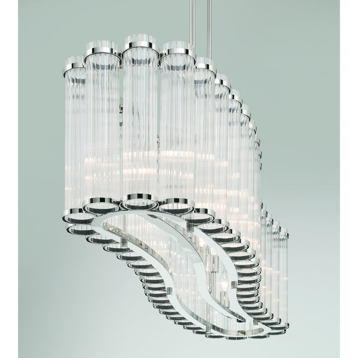 Eurofase 47240-025 Glasbury 52" Polished Nickel Chandelier