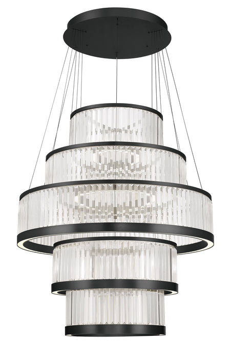 Eurofase 49350-029 Empra 47" Matte Black LED Chandelier
