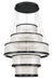 Eurofase 49350-029 Empra 47" Matte Black LED Chandelier
