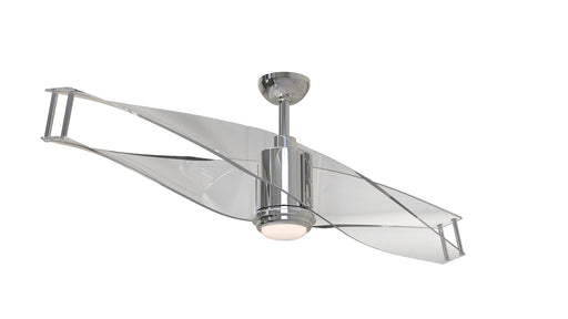Craftmade ILU56PLN2 Illusion 56" Ceiling Fan in Polished Nickel w/ Clear Acrylic Blades LightStoreUSA