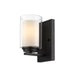 Wall Sconce Z-Lite 426-1S-MB Matte Black Willow 1 Light Wall Sconce Z-Lite