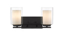 Vanity Z-Lite 426-2V-MB Matte Black Willow 2 Light Vanity Z-Lite
