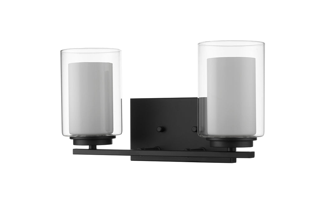 Vanity Z-Lite 426-2V-MB Matte Black Willow 2 Light Vanity Z-Lite