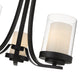Chandelier Z-Lite 426-3C-MB Matte Black Willow 3 Light Chandelier Z-Lite
