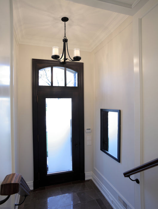 Chandelier Z-Lite 426-3C-MB Matte Black Willow 3 Light Chandelier Z-Lite