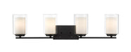 Vanity Z-Lite 426-4V-MB Matte Black Willow 4 Light Vanity Z-Lite