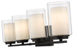 Vanity Z-Lite 426-4V-MB Matte Black Willow 4 Light Vanity Z-Lite