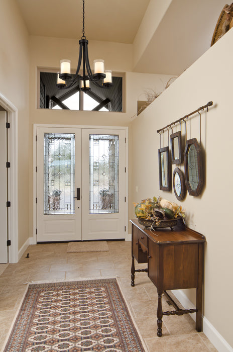 Chandelier Z-Lite 426-5-MB Matte Black Willow 5 Light Chandelier Z-Lite