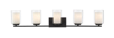 Vanity Z-Lite 426-5V-MB Matte Black Willow 5 Light Vanity Z-Lite