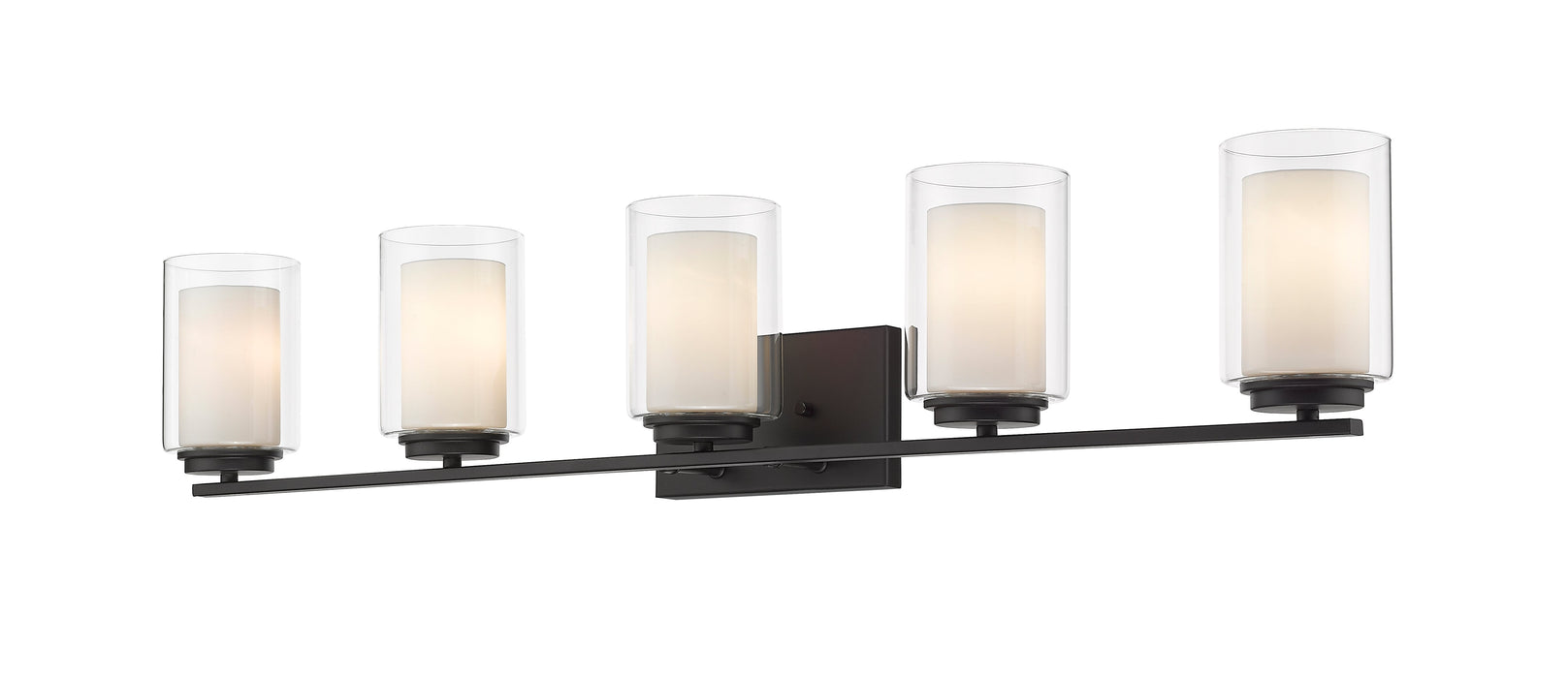 Vanity Z-Lite 426-5V-MB Matte Black Willow 5 Light Vanity Z-Lite