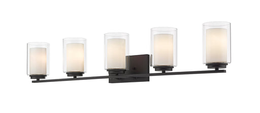 Vanity Z-Lite 426-5V-MB Matte Black Willow 5 Light Vanity Z-Lite