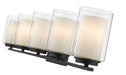 Vanity Z-Lite 426-5V-MB Matte Black Willow 5 Light Vanity Z-Lite