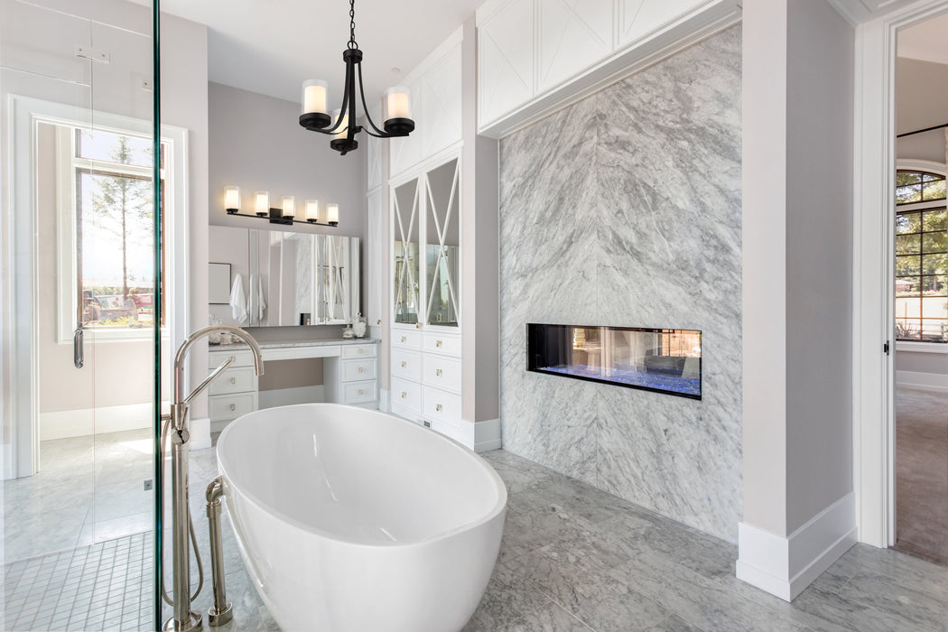 Vanity Z-Lite 426-5V-MB Matte Black Willow 5 Light Vanity Z-Lite