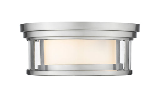 Flush Mount Z-Lite 426F12-BN Brushed Nickel Willow 2 Light Flush Mount Z-Lite