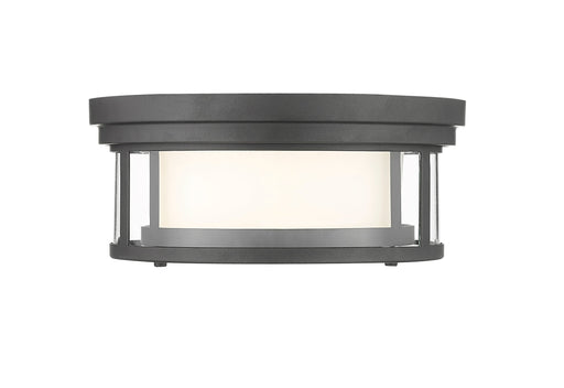 Flush Mount Z-Lite 426F12-BRZ Bronze Willow 2 Light Flush Mount Z-Lite