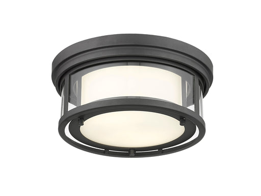 Flush Mount Z-Lite 426F12-BRZ Bronze Willow 2 Light Flush Mount Z-Lite