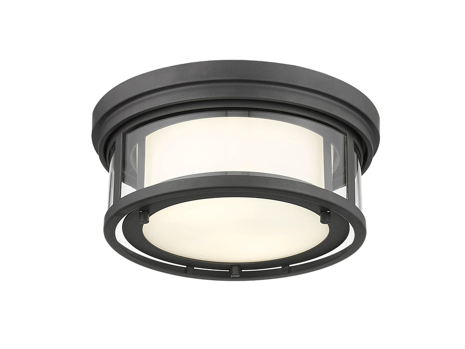 Flush Mount Z-Lite 426F12-BRZ Bronze Willow 2 Light Flush Mount Z-Lite