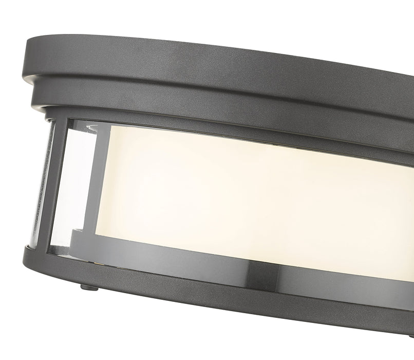Flush Mount Z-Lite 426F12-BRZ Bronze Willow 2 Light Flush Mount Z-Lite