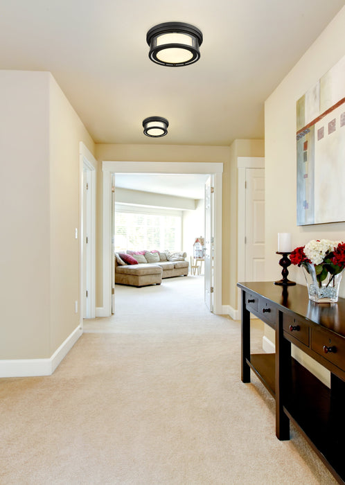 Flush Mount Z-Lite 426F12-BRZ Bronze Willow 2 Light Flush Mount Z-Lite