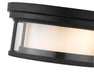 Flush Mount Z-Lite 426F12-MB Matte Black Willow 2 Light Flush Mount Z-Lite