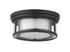 Flush Mount Z-Lite 426F12-MB Matte Black Willow 2 Light Flush Mount Z-Lite