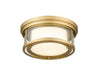 Flush Mount Z-Lite 426F12-OBR Olde Brass Willow 2 Light Flush Mount Z-Lite