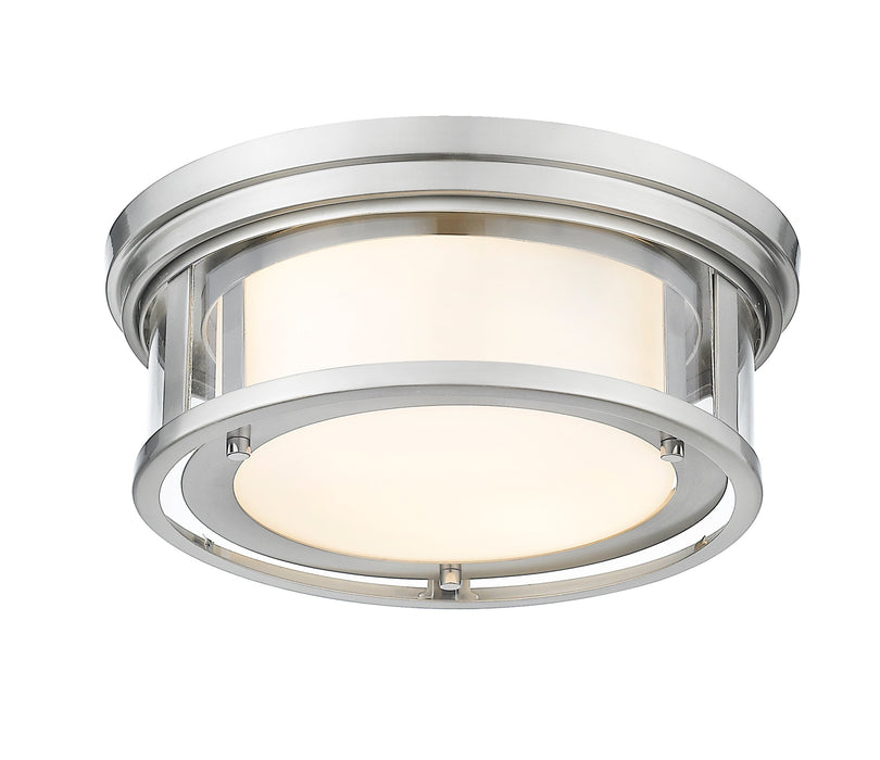 Flush Mount Z-Lite 426F16-BN Brushed Nickel Willow 3 Light Flush Mount Z-Lite