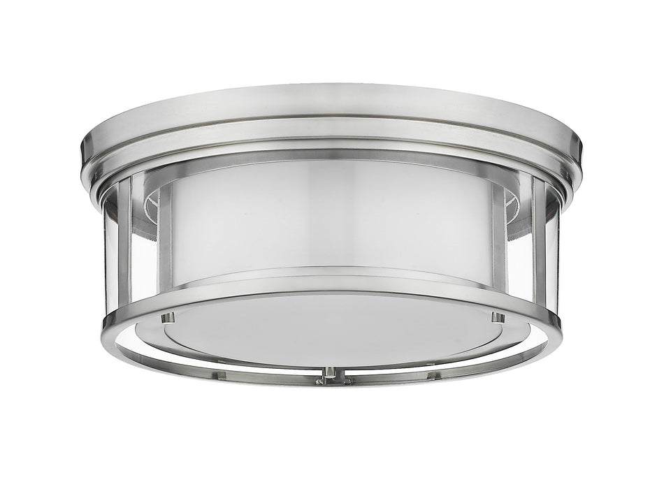 Flush Mount Z-Lite 426F16-BN Brushed Nickel Willow 3 Light Flush Mount Z-Lite