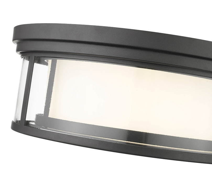 Flush Mount Z-Lite 426F16-BRZ Bronze Willow 3 Light Flush Mount Z-Lite