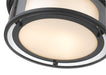 Flush Mount Z-Lite 426F16-MB Matte Black Willow 3 Light Flush Mount Z-Lite